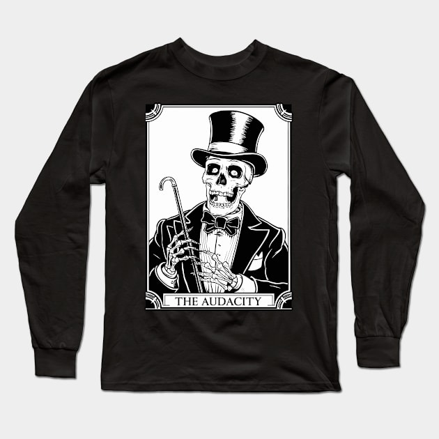 Funny Tarot Card : The Audacity Long Sleeve T-Shirt by Custom Prints HD